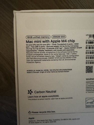 Apple mac mini desktop - apple, 16gb